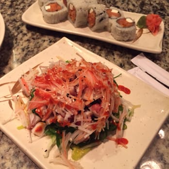 Konomi - Octopus salad and salmon and cream cheese rolls - Sushi Bars Near Me - Birmingham, Alabama Konomi - Octopus salad and salmon and cream cheese rolls - Sushi Bars Near Me - Birmingham, Alabama