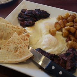 Steak and eggs