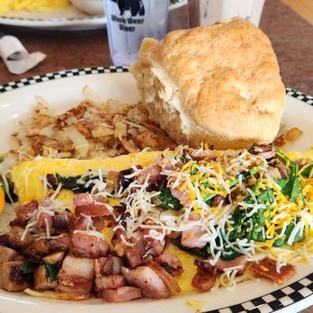 Black Bear Diner Sugar Land - Joe's hobo omelette $13.89 - decently good. Hashbrowns needed to be crispier though. Biscuit was good - Breakfast & Brunch Near Me - Sugar Land, Texas