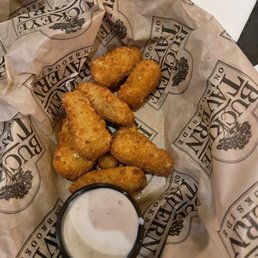 Jalepenio poppers.... Awesome and on fire when they come out! (As they should be)