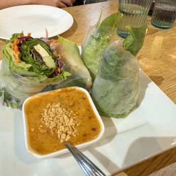 Khamdee Thai Cookhouse - Fresh Rolls - GF and vegan: tofu, organic spring mix, cucumber, carrots, red cabbage, sweet basil wrapped in tapioca sheet. - Thai Near Me - Beaverton, Oregon Khamdee Thai Cookhouse - Fresh Rolls - GF and vegan: tofu, organic spring mix, cucumber, carrots, red cabbage, sweet basil wrapped in tapioca sheet. - Thai Near Me - Beaverton, Oregon