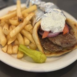 The Traditional Gyro with Fries
