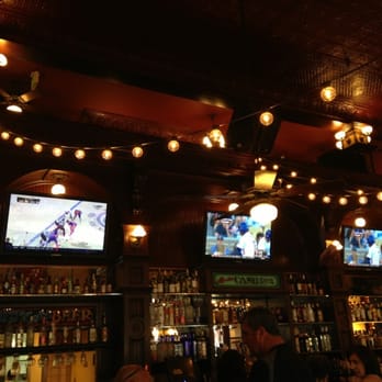 Lucille's Smokehouse Bar-B-Que - How to make a woman happy: hockey, baseball, and pretty lights hanging from the ceiling :) - Barbeque Near Me - Brea, California