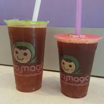 Tea Magic - Passion fruit on the left, pomegranate on the right. - Coffee & Tea Near Me - New York, New York Tea Magic - Passion fruit on the left, pomegranate on the right. - Coffee & Tea Near Me - New York, New York