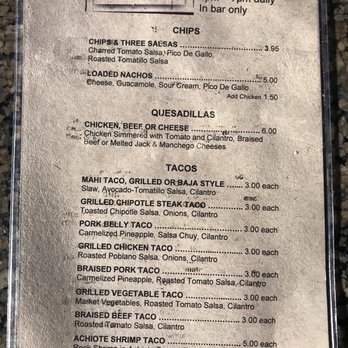 El Segundo Sol - Happy hour menu Nov 2017. - Mexican Near Me - Las Vegas, Nevada