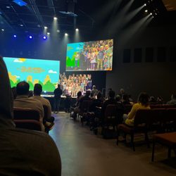 Riverglen Christian Church - Palm Sunday service with a children's' choir. A beautiful way to start my day!