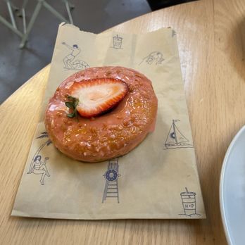 Hook And Press Donuts - Strawberry habanero donut - Donuts Near Me - Santa Barbara, California Hook And Press Donuts - Strawberry habanero donut - Donuts Near Me - Santa Barbara, California