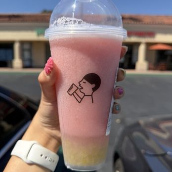 Hey Tea - guava green grape - Bubble Tea Near Me - Irvine, California Hey Tea - guava green grape - Bubble Tea Near Me - Irvine, California