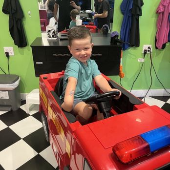 Sharkey’s Cuts For Kids - cute boy with a fresh haircut - Kids Hair Salons Near Me - Carlsbad, California