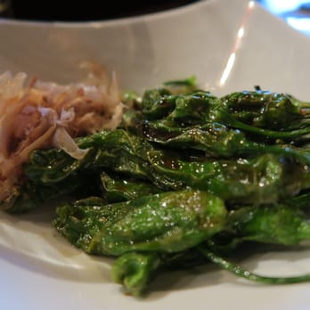SOTA - Shishito Peppers with Bonito Flakes - Japanese Near Me - Corona Del Mar, California SOTA - Shishito Peppers with Bonito Flakes - Japanese Near Me - Corona Del Mar, California