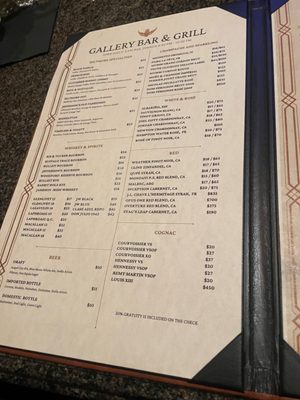 Menu photo 1 Gallery Bar & Grill Los Angeles, CA