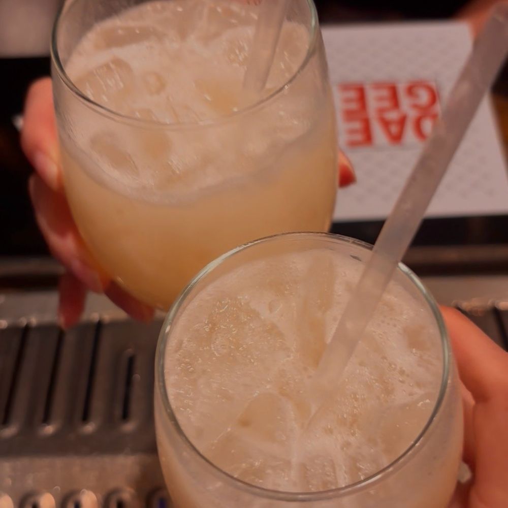 Yogurt soju cocktail