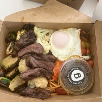Bloom Broth & Kitchen - Sirloin pasta! - Food Delivery Services Near Me - Costa Mesa, California