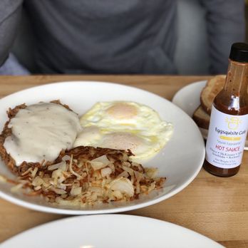 Eggsquisite Cafe - Rockwall - Chicken fried steak and their hot sauce - Breakfast & Brunch Near Me - Rockwall, Texas Eggsquisite Cafe - Rockwall - Chicken fried steak and their hot sauce - Breakfast & Brunch Near Me - Rockwall, Texas