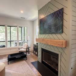 Jakes Pro TV Installs - 65" Samsung Frame TV with wires hidden