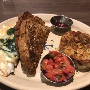 Snooze, an A.M. Eatery - Egg White Omelet, Hash Browns, and Toast - Breakfast & Brunch Near Me - Phoenix, Arizona