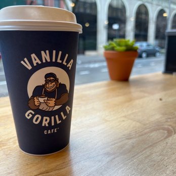 Vanilla Gorilla Cafe - Vanilla Latte - Oat Milk +1 shot - Cafes Near Me - New York, New York