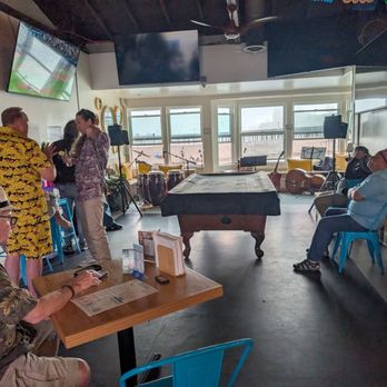 Bay Bar & Grill - Interior looking out to Capitola Beach - Sports Bars Near Me - Capitola, California