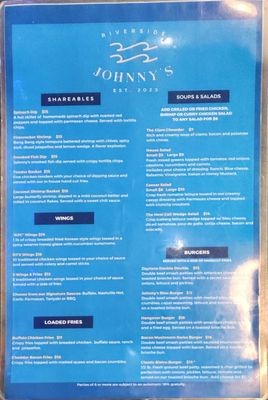 Menu photo 8 Riverside Johnny’s Daytona Beach, FL Menu photo 8 Riverside Johnny’s Daytona Beach, FL