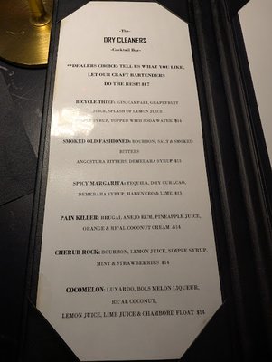 Menu photo 3 The Dry Cleaners Raleigh, NC