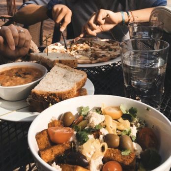 Aster Cafe - Apple Bacon Bleu Flatbread Tuna Salad Sandwich w/ Tomato Soup Vegan Shawarma Salad - New American Near Me - Minneapolis, Minnesota Aster Cafe - Apple Bacon Bleu Flatbread Tuna Salad Sandwich w/ Tomato Soup Vegan Shawarma Salad - New American Near Me - Minneapolis, Minnesota