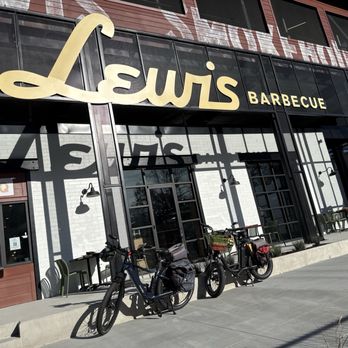 Lewis Barbecue - Manager assures me, bike racks are coming. We ebiked here from Downtown. - Desserts Near Me - Atlanta, Georgia Lewis Barbecue - Manager assures me, bike racks are coming. We ebiked here from Downtown. - Desserts Near Me - Atlanta, Georgia