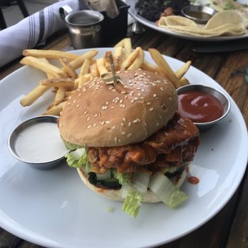 Boundary Stone - Honey Hot Chicken sandwich - New American Near Me - Washington, DC, District of Columbia