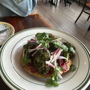 Odd Duck - Broccoli Tostada (Vegan) - American Near Me - Austin, Texas