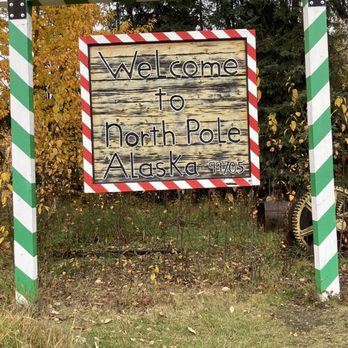 Welcome To North Pole Sign - Landmarks & Historical Buildings Near Me - North Pole, Alaska Welcome To North Pole Sign - Landmarks & Historical Buildings Near Me - North Pole, Alaska