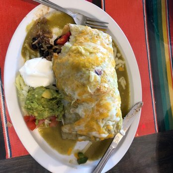La Palapa - Killer shrimp burro wet w/green sauce - Seafood Near Me - Los Osos, California La Palapa - Killer shrimp burro wet w/green sauce - Seafood Near Me - Los Osos, California