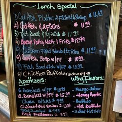 Lunch menu