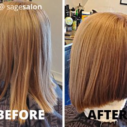 Sage Salon - I loved this modern A-line bob!