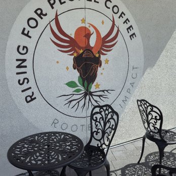 Rising For People Coffee - Outside on the wall - Coffee & Tea Near Me - Reno, Nevada