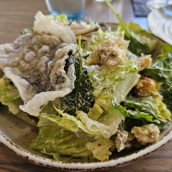 Pez Coastal Kitchen - Fried oyster Caesar salad - Seafood Near Me - Pasadena, California Pez Coastal Kitchen - Fried oyster Caesar salad - Seafood Near Me - Pasadena, California