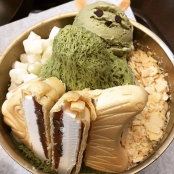 Coffee Factory - Green tea shaved ice. It was just OK. - Desserts Near Me - Flushing, New York