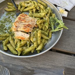 Pesto chicken pasta- chicken was good, pasta/pesto-meh.