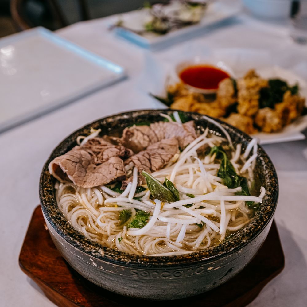 Hot Stone Pho - Delicious bowl of goodness! Ribeye and brisket Pho! - Vietnamese Near Me - Garden Grove, California Hot Stone Pho - Delicious bowl of goodness! Ribeye and brisket Pho! - Vietnamese Near Me - Garden Grove, California
