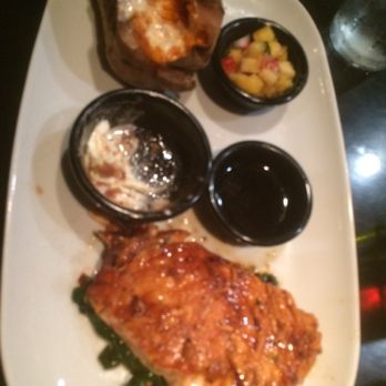 LongHorn Steakhouse - Outlaw Ribeye and Mango glazed Salmon! It's what's for dinner - Steakhouses Near Me - Pineville, North Carolina LongHorn Steakhouse - Outlaw Ribeye and Mango glazed Salmon! It's what's for dinner - Steakhouses Near Me - Pineville, North Carolina