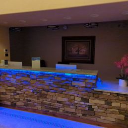 Empty front desk.