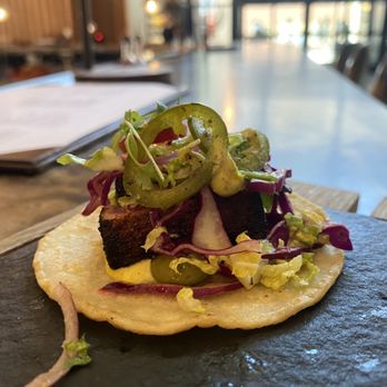 Toro Toro Fort Worth - Blackened Tuna Taco, so pretty - Latin American Near Me - Fort Worth, Texas Toro Toro Fort Worth - Blackened Tuna Taco, so pretty - Latin American Near Me - Fort Worth, Texas