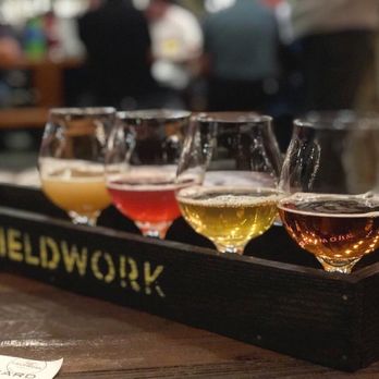 Fieldwork Brewing - Flight of beers. - Breweries Near Me - San Ramon, California Fieldwork Brewing - Flight of beers. - Breweries Near Me - San Ramon, California