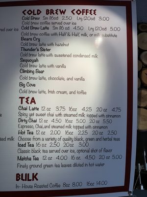 Menu photo 4 Qualla Java Cafe Cherokee, NC