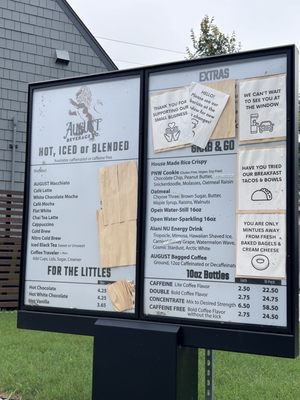 Menu photo 1 August Beverage Company Georgetown, TX