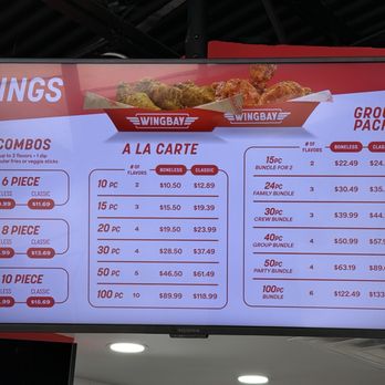 Wingbay - Menu - Chicken Wings Near Me - Houston, Texas