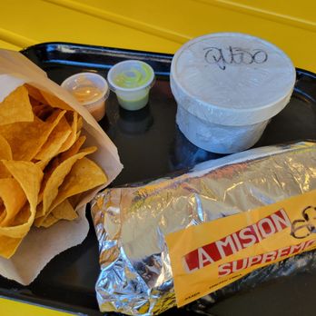 Los Burros Supremos - Mission burrito with queso dip - Mexican Near Me - Portland, Oregon Los Burros Supremos - Mission burrito with queso dip - Mexican Near Me - Portland, Oregon