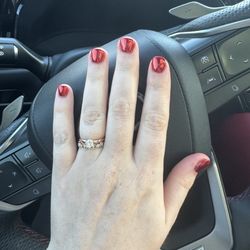 Oasis Nails and Spa - Gel chrome dip manicure
