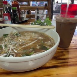 P2 Pho Ta Rare Beef Ribeye & Vietnamese Iced Coffee with Condensed Milk