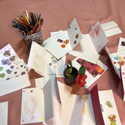 American River Care Home - Great cards made by the ladies and the daisy troop girls together!