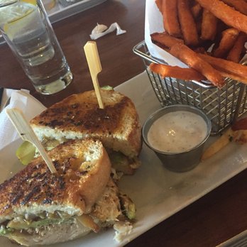 Waypoint Cafe - Pepperjack turkey melt with sweet potato fries - American Near Me - Camarillo, California Waypoint Cafe - Pepperjack turkey melt with sweet potato fries - American Near Me - Camarillo, California