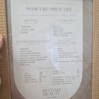 Beyond Beauty Nail Studio - Pedi offerings!! - Eyelash Service Near Me - Long Beach, California Beyond Beauty Nail Studio - Pedi offerings!! - Eyelash Service Near Me - Long Beach, California
